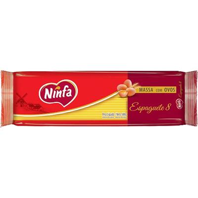 MACARRÃO COM OVOS ESPAGUETE 8 NINFA 500G