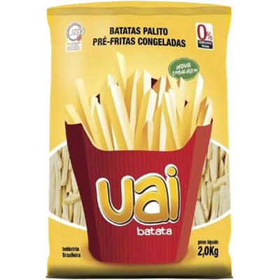 BATATA PALITO PRÉ-FRITA CONGELADA UAI 2KG
