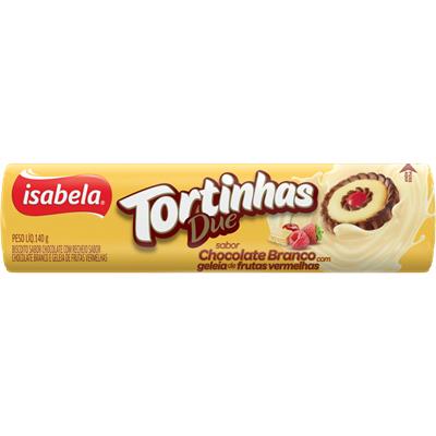 BISCOITO CHOCOLATE BRANCO TORTINHAS ISABELA 140G
