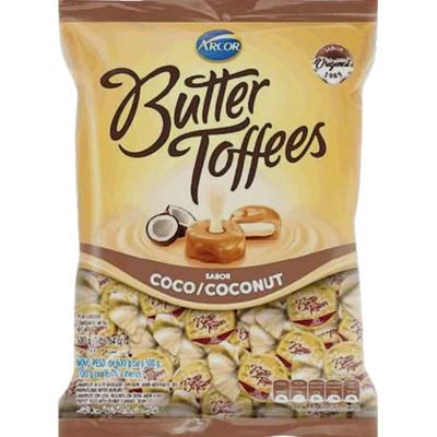 Bala Butter Toffees Coco Arcor 500g  J.A. Doces - Distribuidora de Doces  em Curitiba Online