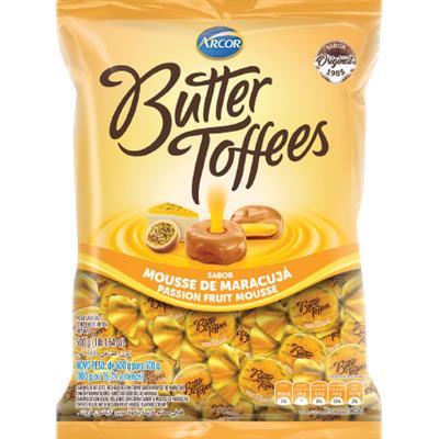 BALAS SABOR MOUSSE DE MARACUJÁ BUTTER TOFFEES 500G