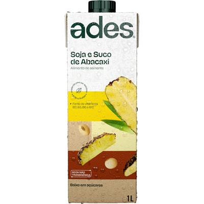BEBIDA À BASE DE SOJA ABACAXI ADES 1L