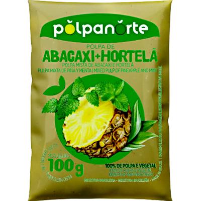 POLPA MISTA DE ABACAXI E HORTELÃ POLPANORTE 100G