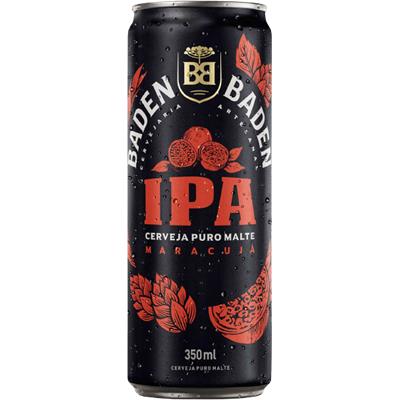 CERVEJA PURO MALTE IPA MARACUJÁ BADEN BADEN 350ML