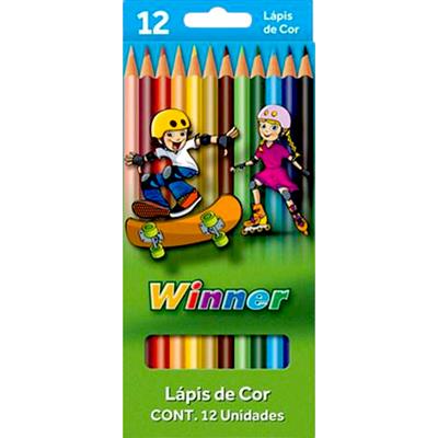 LÁPIS DE COR WINNER 12UN