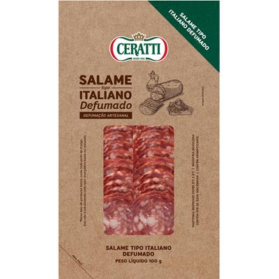 SALAME ITALIANO DEFUMADO FATIADO CERATTI 100G