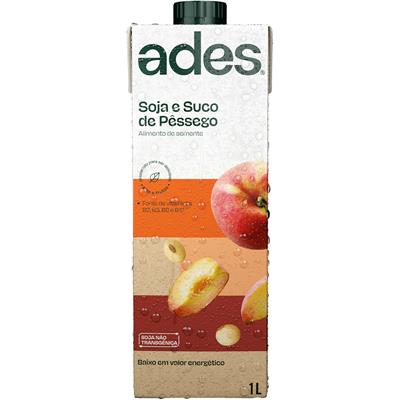 BEBIDA À BASE DE SOJA PÊSSEGO ADES 1L