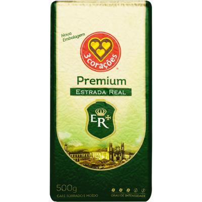 CAFÉ A VÁCUO ESTRADA REAL 3 CORAÇÕES 500G