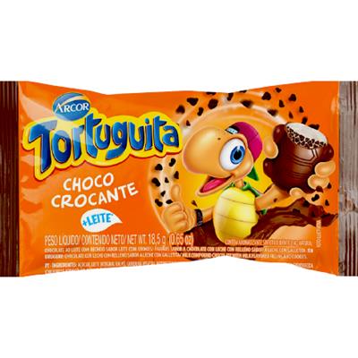 CHOCOLATE AO LEITE CROCANTE TORTUGUITA 18,5G