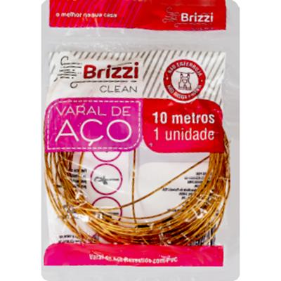 CORDA PARA VARAL DE AÇO 10M BRIZZI 1UN