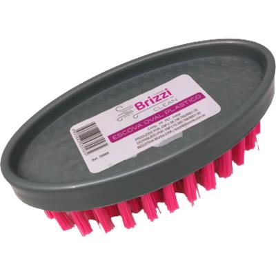 ESCOVA DE LAVAR ROUPA DE PLÁSTICO OVAL BRIZZI 1UN