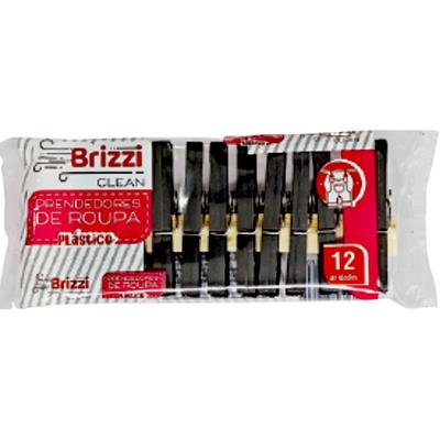 PRENDEDOR DE ROUPAS PLÁSTICO BRIZZI 12UN