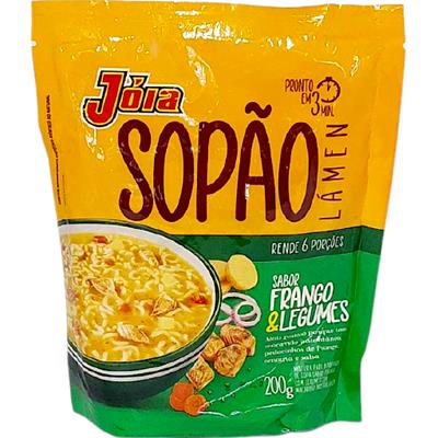 SOPÃO LÁMEN SABOR FRANGO E LEGUMES JÓIA 200G