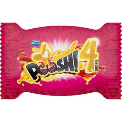 CHICLETE RECHEADO 4 SABORES FRUTAS POOSH 5G