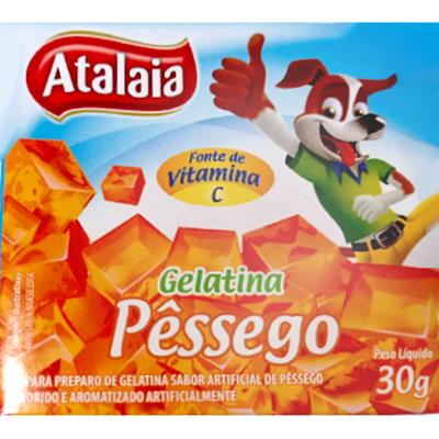 GELATINA SABOR PÊSSEGO ATALAIA 30G