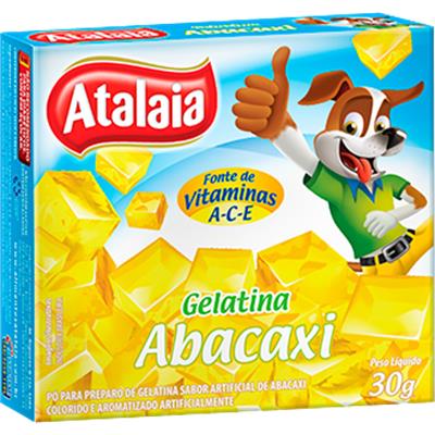 GELATINA SABOR ABACAXI ATALAIA 30G