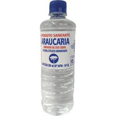 ÁLCOOL ETÍLICO HIDRATADO 46% INPM ARAUCÁRIA 500ML