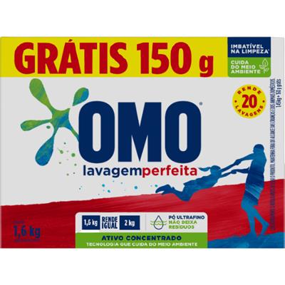 LAVA ROUPAS CONCENTRADO LAVAGEM PERFEITA OMO 1,6KG