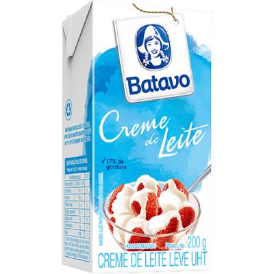 CREME DE LEITE UHT LEVE HOMOGENEIZADO BATAVO 200G