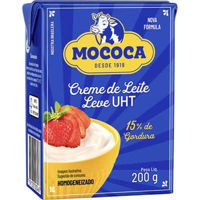 CREME DE LEITE LEVE UHT HOMOGENEIZADO MOCOCA 200G
