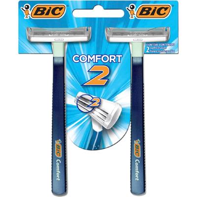 APARELHO DE BARBEAR CONFORT 2 AZUL BIC 2UN