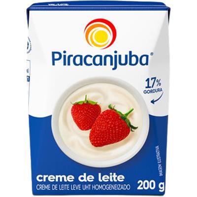 CREME DE LEITE UHT HOMOGENEIZADO PIRACANJUBA 200G