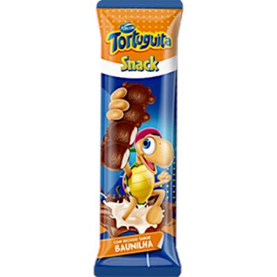 CHOCOLATE SNACK SABOR BAUNILHA TORTUGUITA 28G