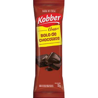 BARRA DE CEREAL SABOR BOLO DE CHOCOLATE KOBBER 18G