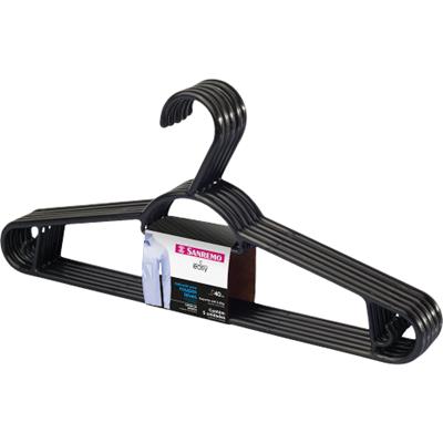 CABIDE PLÁSTICO PARA ROUPAS LEVES SANREMO 5UN