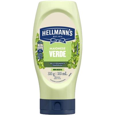 MAIONESE VERDE TEMPERADA ERVAS HELLMANN'S 335G