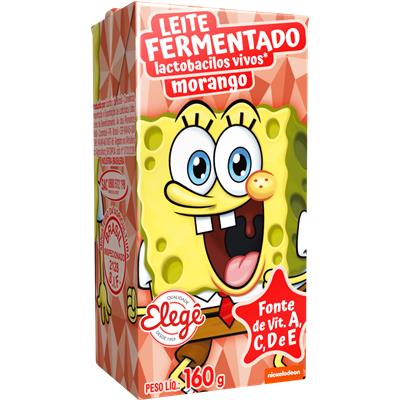 LEITE FERMENTADO DE MORANGO BOB ESPONJA ELEGÊ 160G