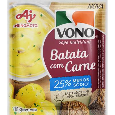 SOPA INDIVIDUAL SABOR BATATA COM CARNE VONO 17G