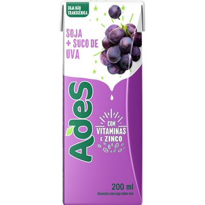 BEBIDA DE SOJA SABOR UVA ADES 200ML