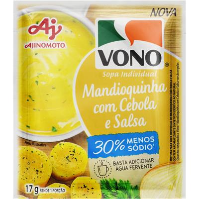 SOPA DE MANDIOQUINHA COM CEBOLA E SALSA VONO 17G