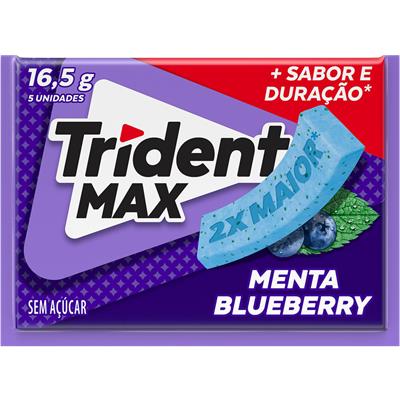 GOMA DE MASCAR MENTA BLUEBERRY MAX TRIDENT 16,5G