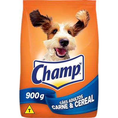 RAÇÃO SECA PARA CÃO ADULTO CARNE CHAMP 900G
