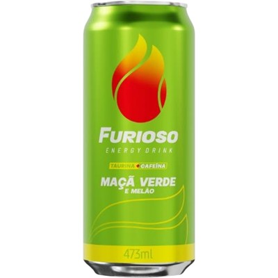 ENERGÉTICO SABOR MAÇÃ VERDE E MELÃO FURIOSO 473ML