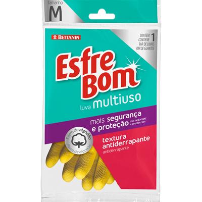 LUVA MULTIUSO AMARELA M ESFREBOM 1UN