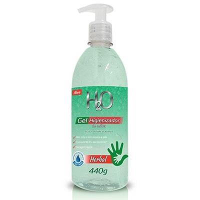 ÁLCOOL EM GEL H2O HERBAL 440ML 