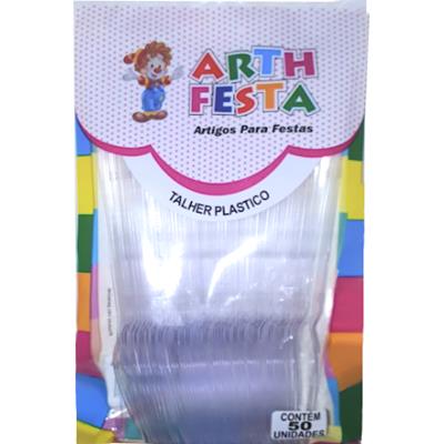 COLHER PLÁSTICA PARA REFEIÇÃO ARTH FESTA 50UN