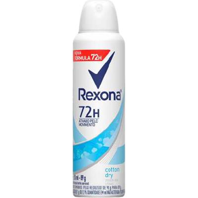 DESODORANTE AEROSSOL COTTON DRY 72H REXONA 150ML