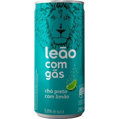CHÁ PRETO GASEIFICADO COM LIMÃO LEÃO 290ML