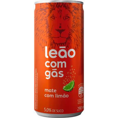 CHÁ MATE GASEIFICADO COM LIMÃO LEÃO 290ML