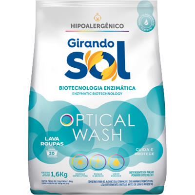 LAVA ROUPAS EM PÓ OPTICAL WASH GIRANDO SOL 1,6KG