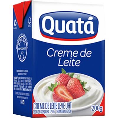 CREME DE LEITE LEVE UHT QUATÁ 200G