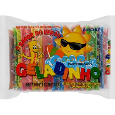 GELADINHO AMERICANO SORTIDO FRUITMAIS 40UN