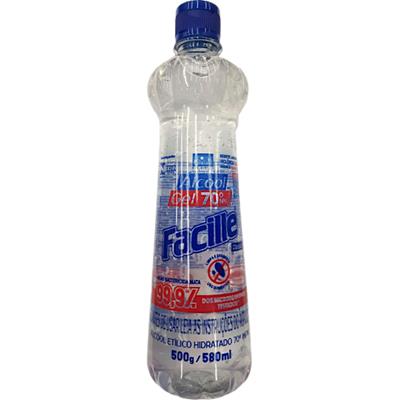 ÁLCOOL EM GEL 70º INPM FACILLE 580ML