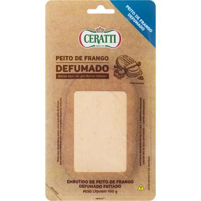PEITO DE FRANGO DEFUMADO FATIADO CERATTI 100G