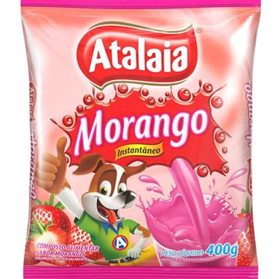 BEBIDA EM PÓ SABOR MORANGO ATALAIA 400G