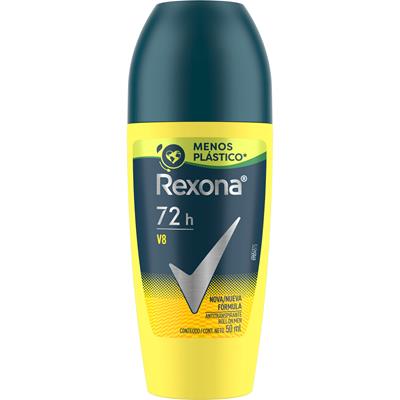 ANTITRANSPIRANTE ROLL-ON V8 72H MEN REXONA 50ML